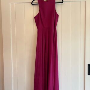 Elegant Magenta Sleeveless Dress